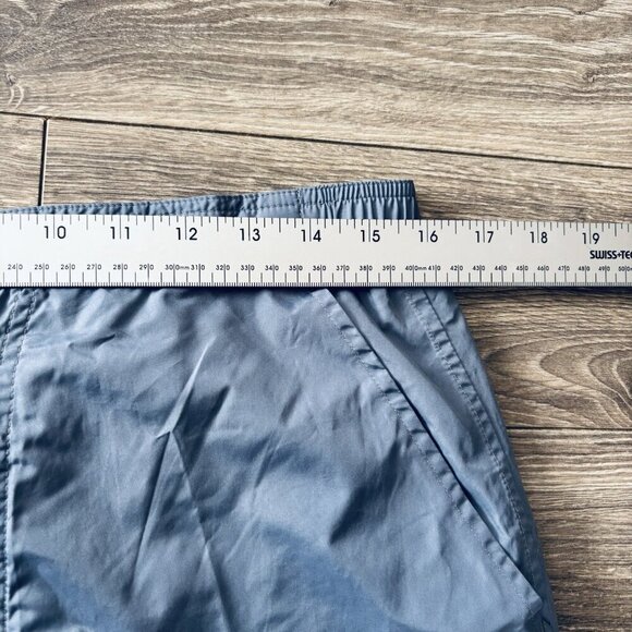 Vintage Fila Track Pants M Light Blue Polyester Sweatpants Embroidered Baggy Y2K - Picture 7 of 16